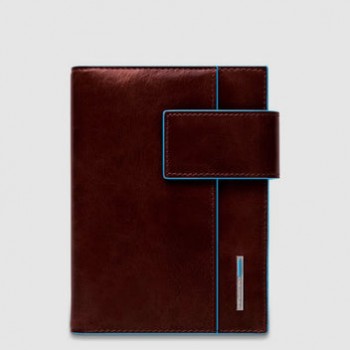 Agenda Piquadro organizer in pelle con porta penne Bluesquare