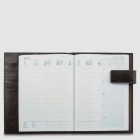 Agenda Piquadro settimanale in pelle con porta penne Bluesquare