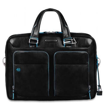 Borsa Piquadro sottile porta pc in pelle Blue Square