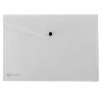 Busta con bottone Pull - 21x29,7 cm - trasparente - King Mec