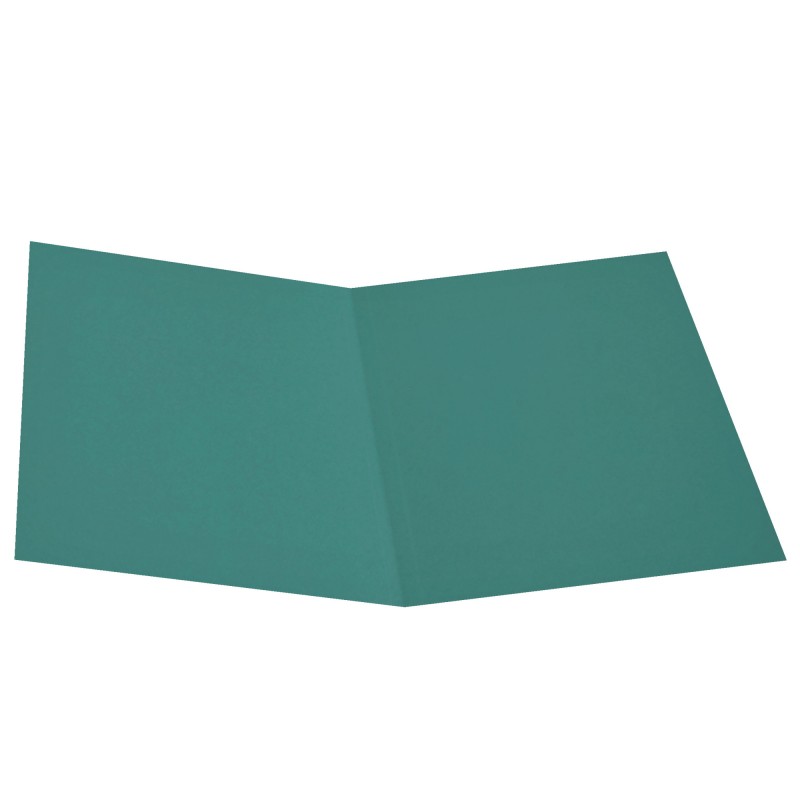 Cartelline semplici - senza stampa - cartoncino Manilla 145 gr - 25x34 cm -  verde - Cartotecnica del Garda - conf. 100