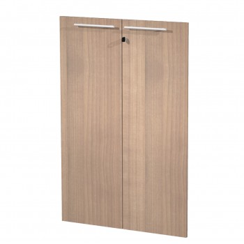 Coppia ante Prestige - per mobile medio - 80 x 115,4 cm - spessore 18 mm - melaminico - ciliegio arabis