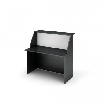 Modulo Prestige reception sopralzo/desktop - 120 x 76,1 x 117 cm - nero venato/bianco