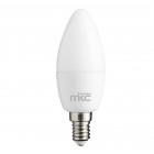 Lampada - Led - candela - 5,5W - E14 - 3000K - luce bianca calda - MKC