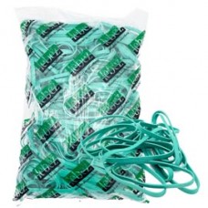 Elastico fettuccia - diametro 10 x 0,8 cm - 1 kg - gomma - verde - Lebez