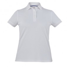 Polo Susan - da donna - manica corta - taglia L - bianco - Giblor's