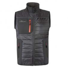 Gilet Wall - taglia L - PE - grigio/arancio - U-Power