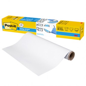 Lavagna cancellabile Easy Erase - in rotolo - 91,4 x 121,9 cm - bianco - Post-it®