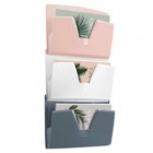 Portadocumenti da parete 170 Min Mineral - 3 tasche A4 - rosa/grigio/bianco - Cep