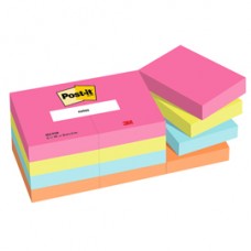 Blocco Post it® - 653-POP - 38 x 51 mm - 100 fogli - colori Popmistic - Post-it® - conf. 12 pezzi