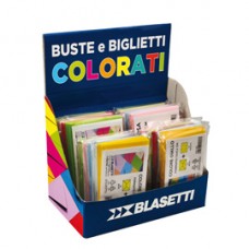 Buste e biglietti regalo - formati e colori assortiti - Blasetti - expo 50 conf.