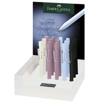 Penna sfera Grip 2010 Harmony - colori assortiti - Faber-Castell - expo 15 pezzi