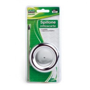 Spillone infilzacarte - con cappuccio - metallo - Lebez