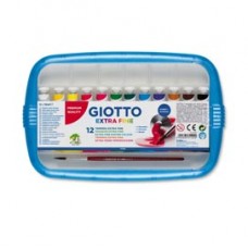 Tubi tempere - 12 ml - colori assortiti - Giotto - conf. 12 pezzi