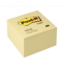 Blocco foglietti Cubo - 636-B - 76 x 76 mm - giallo Canary™ - 450 fogli - Post it®