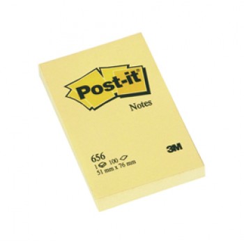 Blocco foglietti - 656 - 76 x 51 mm - giallo Canary™ - 100 fogli - Post it®