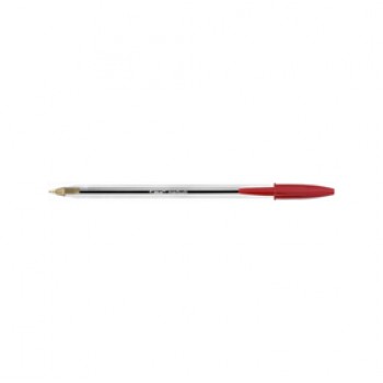 Penna a sfera Cristal  - punta media 1,0mm - rosso - Bic - conf. 50 pezzi