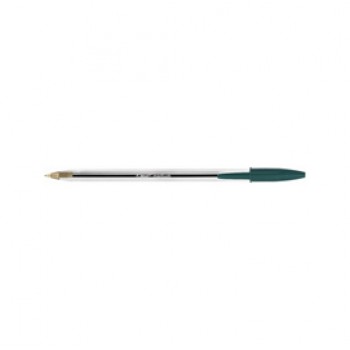 Penna a sfera Cristal  - punta media 1,0mm - verde - Bic - conf. 50 pezzi