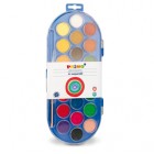 Pastiglie Acquerelli - D 30mm - colori assortiti - Primo - astuccio da 22 pastiglie
