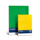 Separatore Dividerello - cartoncino colorato 220 gr - A4 - mix 5 colori - Favini - set da 10 fogli