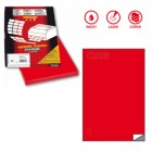 Etichette adesive C/503 - in carta - permanenti - 210 x 297 mm - 1 et/fg - 100 fogli - rosso - Markin