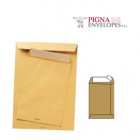 Busta a sacco Multi Strip - strip adesivo - 25 x 35,3 cm - 100 gr - carta riciclata FSC  - avana - Pigna - conf. 500 pezzi
