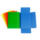 Cartellina con elastico - cartone plastificato - 3 lembi - 17x25 cm - azzurro - Cartotecnica del Garda