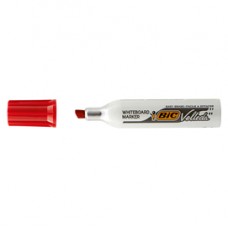 Pennarello Whiteboard Marker Velleda 1781 - punta a scalpello da 3,2 a 5,5mm - rosso  - Bic