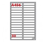 Etichette adesive A/456 - in carta - angoli arrotondati - permanenti - 100 x 17 mm - 30 et/fg - 100 fogli - bianco - Markin