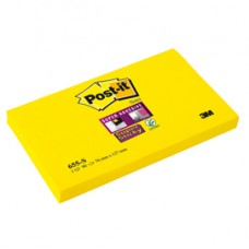 Blocco foglietti Post it® Super Sticky - 655-S - 76 x 127 mm - giallo oro - 90 fogli - Post it®