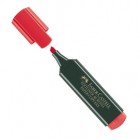 Evidenziatore Textliner 48 -  punta di 3 differenti larghezze: 5,0-3,0-1,0mm - rosso - Faber Castell
