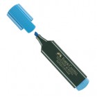 Evidenziatore Textliner 48 -  punta di 3 differenti larghezze: 5,0- 3,0-1,0mm - azzurro - Faber Castell