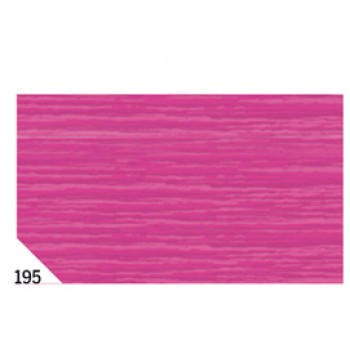 Carta crespa - 50 x 250 cm - 48 gr/m² - fucsia 195 - Rex Sadoch - conf. 10 rotoli