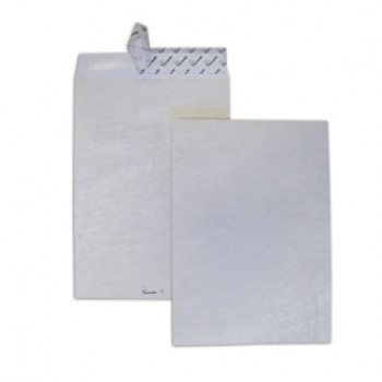 Busta a sacco Postyvek - strip adesivo - 22,9 x 32,4 cm - 55 gr - tyvek - bianco - Blasetti - conf. 100 pezzi