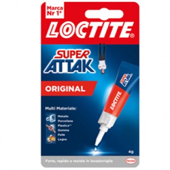 Colla Super Attak Original - 4 gr - trasparente - Loctite