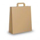 Shopper - maniglie piattina - 18 x 8 x 25 cm - carta kraft - avana - Mainetti Bags - conf. 25 pezzi