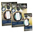 Carta metallizzata Special Events - A4 - 120 gr - azzurro - Favini - conf. 20 fogli