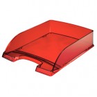 Vaschetta portacorrispondenza Leitz Plus Standard - 25,5 x 7 x 36 cm - rosso trasparente - Leitz