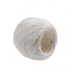 Rotolo di spago - diametro 1 mm - lunghezza 90 m - fibra naturale titolo 2/6 - 100 gr - finitura candido cerato - bianco - Viva - conf. 10 pezzi