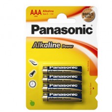 Pila Ministilo AAA - 1,5V - alcalina - Panasonic - blister 4 pezzi