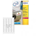 Etichette adesive extra strong L6140 - in poliestere - laser - permanenti - 45,7 x 25,4 mm - 40 et/fg - 20 fogli - bianco - Avery