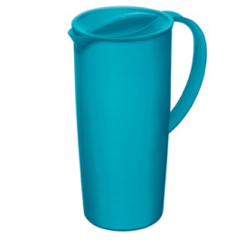 Caraffa con coperchio - 16 x 10,5 x 22,5 cm - PPL - 1,2 L - blu - Rotho