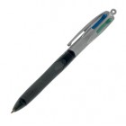 Penna a sfera a scatto 4 Colors Grip Pro - punta 1,0mm - nero, blu, rosso, verde  - Bic