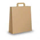 Shopper - maniglie piattina - 22 x 10 x 29 cm - carta kraft - avana - Mainetti Bags - conf. 350 pezzi