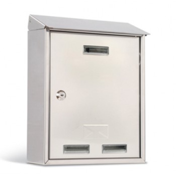 Cassetta postale Elios Steel - 27,5x35x12 cm - acciaio inox - Metalplus