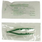 Pinzetta sterile - monouso - 10 cm - verde - PVS