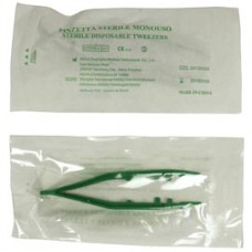 Pinzetta sterile - monouso - 10 cm - verde - PVS