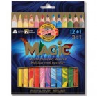 Pastelli colorati Matitoni Magic - diametro mina 5,6 mm - Koh-I-Noor - astuccio 12 pezzi