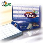 Etichette adesive a modulo continuo TAB 1 - in carta - corsia singola - permanenti - 89 x 23,5 mm - 12 et/fg - 500 fogli  - bianco - Tico