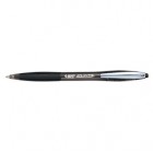 Penne a sfera a scatto Atlantis Soft - punta 1,0mm - nero  - clip in metallo - Bic - conf. 12 pezzi